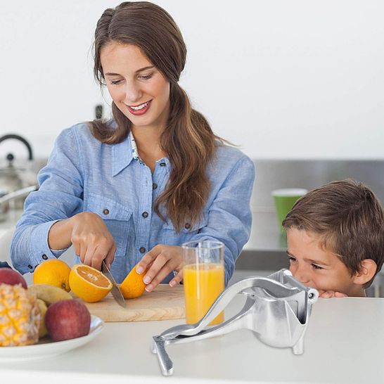 Exprimidor de Acero Inoxidable 🍊 Jugo Natural al Instante!
