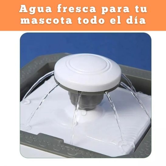 Fuente de Agua para Mascotas 2.5 L – Ciclo Automático, Bomba Silenciosa, USB, Ecológico, Fácil de Limpiar – Perros y Gatos
