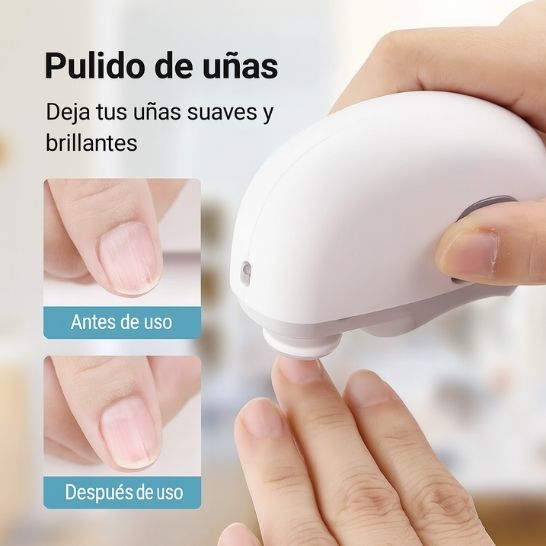Cortaúñas Eléctrico Automático – Seguro, Silencioso y Recargable USB