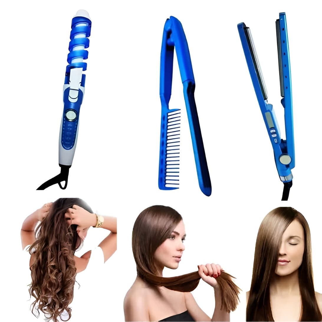 Kit de Plancha para el Cabello – Tu look perfecto sin salir de casa🌸