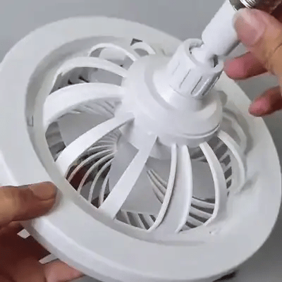 ❄️Ventilador de techo moderno con lámpara ¡Refresca y alumbra sin ruido!