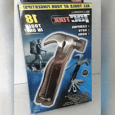 Martillo Multiherramienta 18 en 1 - Compacto para Hogar, Auto y Camping