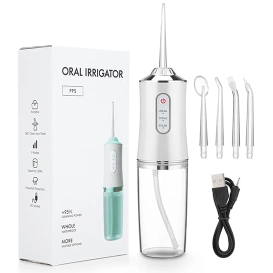 Irrigador Bucal Portátil: Limpieza profunda donde el cepillo no llega 🦷✨
