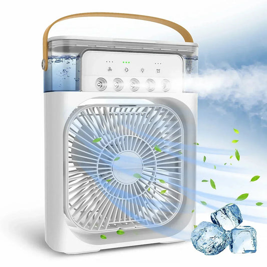 Enfriador Portátil Todo en Uno: Ventila, Humidifica y Enfría